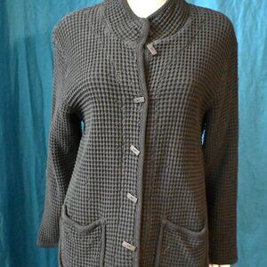 Black cotton cardigan